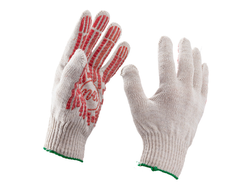 Перчатки рабочие х/б ПВХ Протектор Люкс