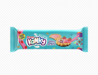 ULKER ПЕЧЕНЬЕ KANKY С КЛУБНИЧНОЙ НАЧИНКОЙ, 84 ГР.