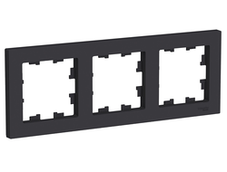 Рамка 3-поста, карбон, серия Atlas Design