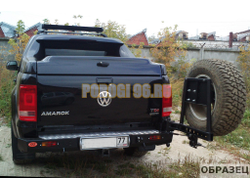 Задний силовой бампер серии Трофи на Volkswagen Amarok I 2010-2016 (03.135.12)