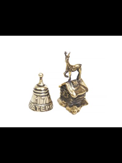 Колокольчик с символикой Урала,  бронза