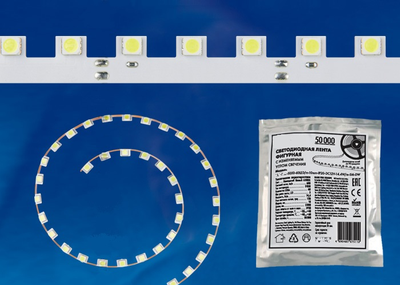 Светодиодная лента бокового свечения торцевая smd5050 60LED/m IP20 DC12V 14.4W/m DW Казань