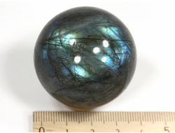Шар Лабрадорит, Мадагаскар (43 мм, 95 г) №35336