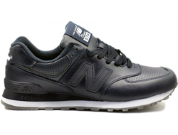 New Balance 574 Deep Blue Leather