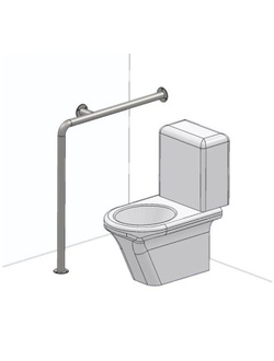 Поручень для унитаза с креплением пол-стена