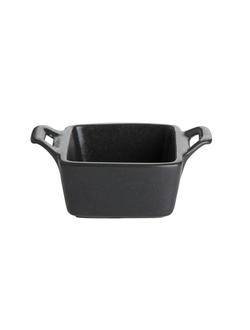 Мини-сковородка 7х10 см фарфор цвет чёрный