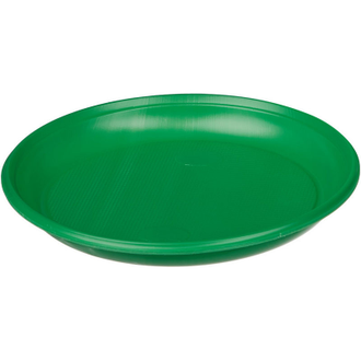 Тарелка одноразовая Комус d 165мм, зеленая ПС 50 штук в упаковке