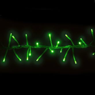 Гирлянда "Фейерверк", 200 микроломпочек, 2 м, соединяемая (до 3 шт.), уличная, зеленый