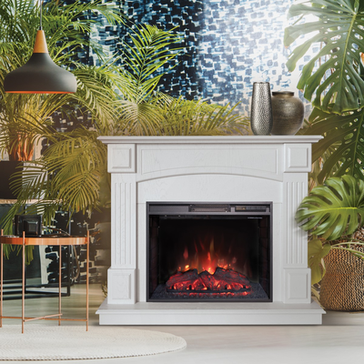 Carolina 25,5 WT/DN/MARBLE с очагом Sparta 25,5 LED