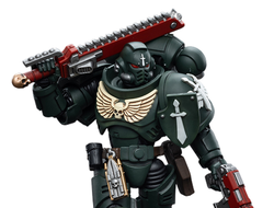 Сержант-интерцессор Темных Ангелов (Warhammer 40k) - КОЛЛЕКЦИОННАЯ ФИГУРКА 1/18 Dark Angels Intercessors Sergeant Rakiel (JT4942) - JOYTOY