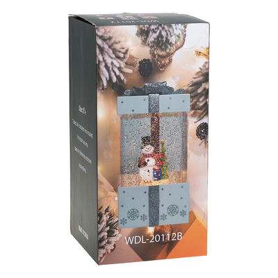 Фонарь новогодний Подарок, USB+музыка 20*10*10 см (три вида)