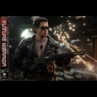 Терминатор Т-800 (Арнольд Шварценеггер) - Коллекционная фигурка 1/6 Future Warrior Leather version (PT-sp80) - PRESENT TOYS