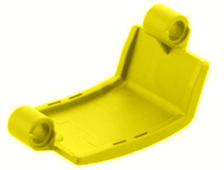 Technic, Panel Curved 3 x 5 x 3, Yellow (24116 / 6133245 / 6268010)