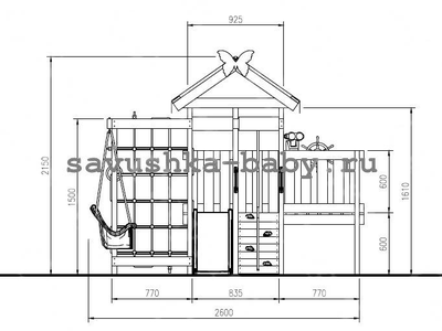 ИГРОВОЙ КОМПЛЕКС - КРОВАТЬ САВУШКА BABY - 6