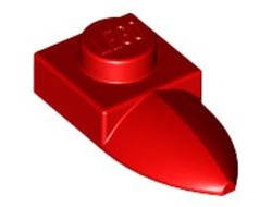 Plate, Modified 1 x 1 with Tooth Horizontal, Red (49668 / 4247069 / 6078640)