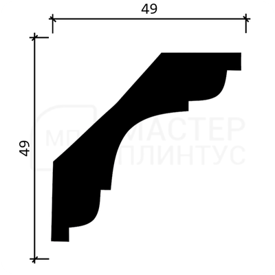 Карниз потолочный Decor-Dizayn DD05