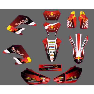 Наклейки на Honda XR 250 1999 2000 2001 2002 2003 2004 2005 2006 2007 #1251