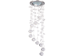 Ecola MR16 CR1010 GU5.3 Glass Стекло Круг Хрустальная нить Прозрачный / Хром