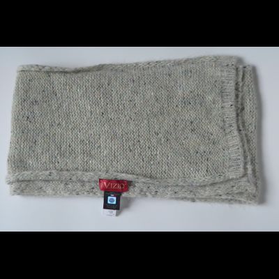 Белая шапка из меланжевой пряжи Vizio Италия 8022 CY