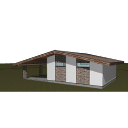 Гараж с навесом 48м² (S97)