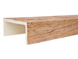 Декоративная балка из полиуретана. Полиуретановая фальшбалка Country Decor угловая пепел