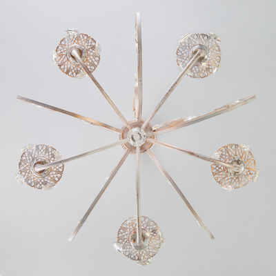 Люстра 3305/5 белый с золотом/прозрачный хрусталь Strotskis Eurosvet