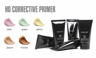 INGLOT основа под макияж HD CORRECTIVE PRIMER, тон PINK, 30 мл