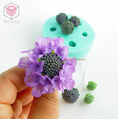 "Серединки скабиозы" силиконовый молд