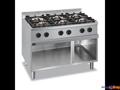 Плита 6 конфорочн.700 сер. Apach APRG-117P