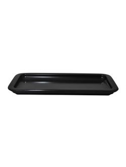 Гастроёмкость/крышка фарфоровая 2/3-25, цвет чёрный