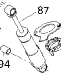M23161Амортизатор центральный SKANDIC SUV 600,Амортизатор центральный ST 550F,Амортизатор ST 600