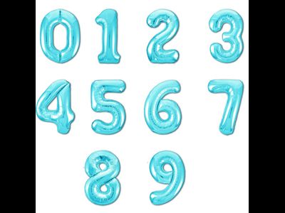 102 см Фольга цифра