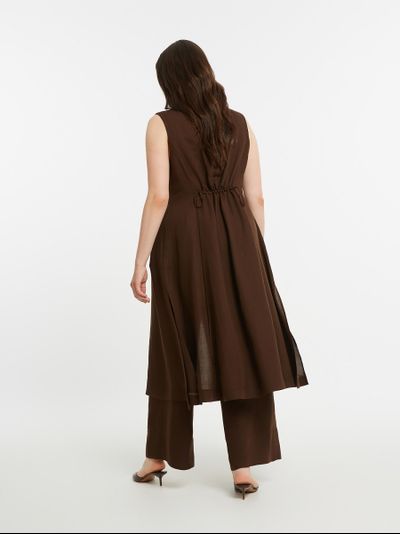 Платье-жилет с отложным воротом