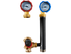 Насосная группа ROMMER с 3-х ходовым приводным смесителем 1" без насоса Арт. RDG-0003-012501