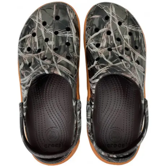 CROCS DUET SPORT CLOG CAMO GREY ORANGE