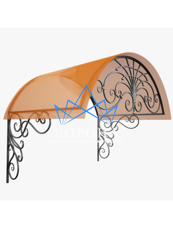Кованый козырек №1