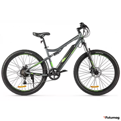 Электровелосипед Eltreco Walter (Серо-зеленый)