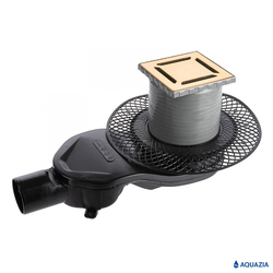 Трап водосток PLATZ Norma 100х100 Боковой выпуск (Золотой)