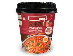 Hot & Spicy Cup Rapokki / Рапокки остро-пряные (рамен с рисовыми палочками) стакан (145 г)