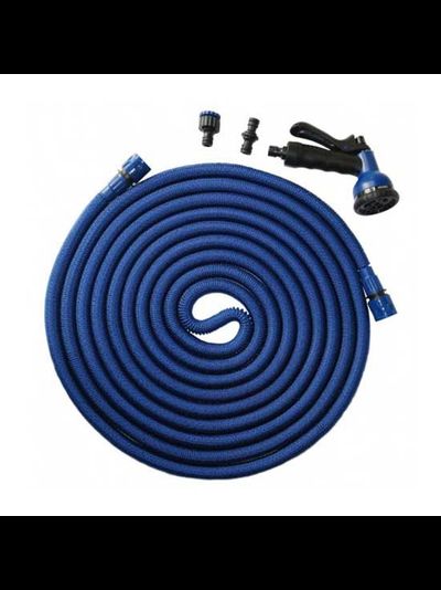 Эластичный водяной шланг с пистолетом Blue Python Plastimo 2500080 7.5-22.5м синий