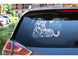 Наклейка виниловая год Тигра №4