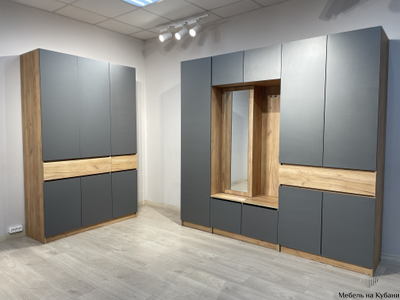 Авиньон прихожая Дуб крафт золотой/Графит серый