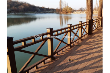 Ограждения ДПК коричневые