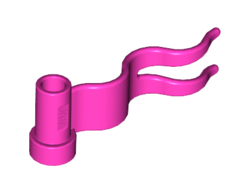 Flag 4 x 1 Wave Right, Dark Pink (4495b / 4243677 / 6268863)