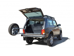 Кронштейн запасного колеса (калитка) под железный и алюминиевый бампер Нива 2121-21214