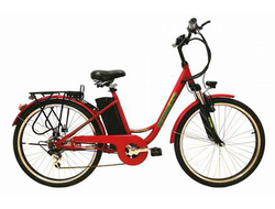 Pioneer Fantasy 26" (6 скоростей, диск. тормоза, 250W, 10А) (красный)