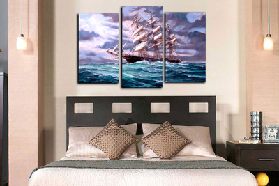 Модульная картина "Море волнуется"