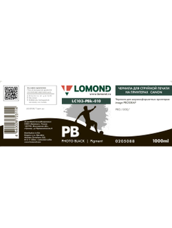 Чернила для широкоформатной печати Lomond LC103-PBk-010