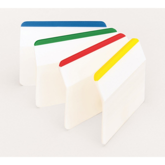 Клейкие закладки пластиковые арх. 4 цвета по 6 листов 50мм сгиб Post-it 686А-1
