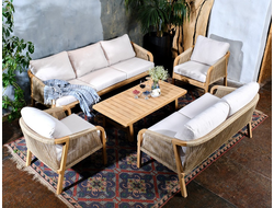 комплект для отдыха из массива акации Rimini XL